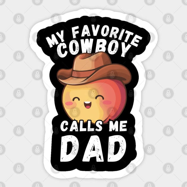 Apple Cowboy Sticker by Estrella Design